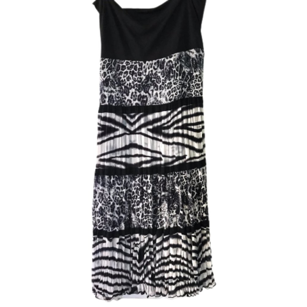 Chico's Zebra Print Maxi Skirt Size 2  (Large/12)
